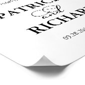 Welkom bij ons, altijd na elegante handtekening poster (Hoek)