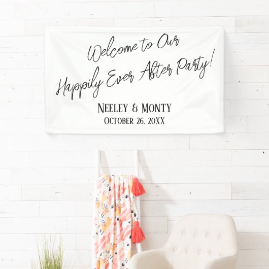 Welkom bij ons, altijd na feest! spandoek (Insitu)