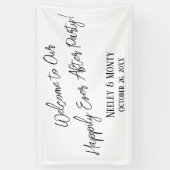 Welkom bij ons, altijd na feest! spandoek (Verticaal)