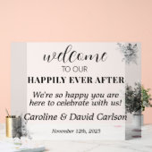 Welkom bij ons, altijd na het huwelijk acryl bord (Huwelijk)