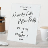 Welkom bij ons, altijd na het ondertekenen van de  reclamebord met voetstuk (Insitu)