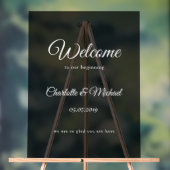 Welkom bij ons begin! acryl bord (Neutraal)