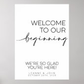 Welkom bij ons begin huwelijk poster (Voorkant)