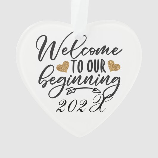 Welkom bij ons begin jaar ornament (achterkant)