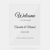 Welkom bij ons begin! Schuimbord Acryl Bord (Voorkant)