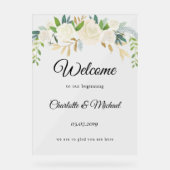 Welkom bij ons begin! Schuimbord Acryl Bord (Voorkant)