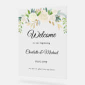 Welkom bij ons begin! Schuimbord Acryl Bord (Hoek)