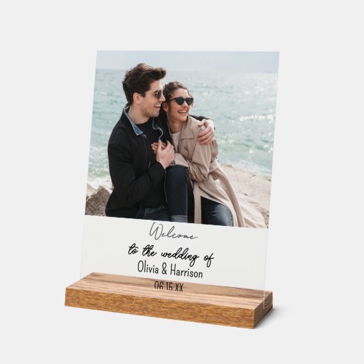 Welkom bij ons bruiloft decor Lijst (Hoek)