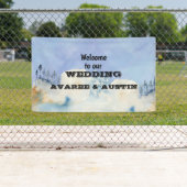 Welkom bij ons bruiloft spandoek (Insitu)