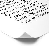 Welkom bij ons Bruiloftsverhaal 18 Tafel Trouwstoe Poster (Hoek)