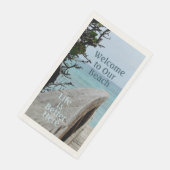 Welkom bij ons dagelijks leven is hier beter servet (Hoek)