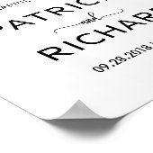 Welkom bij ons gelukkig ooit na het bruiloft poster (Hoek)