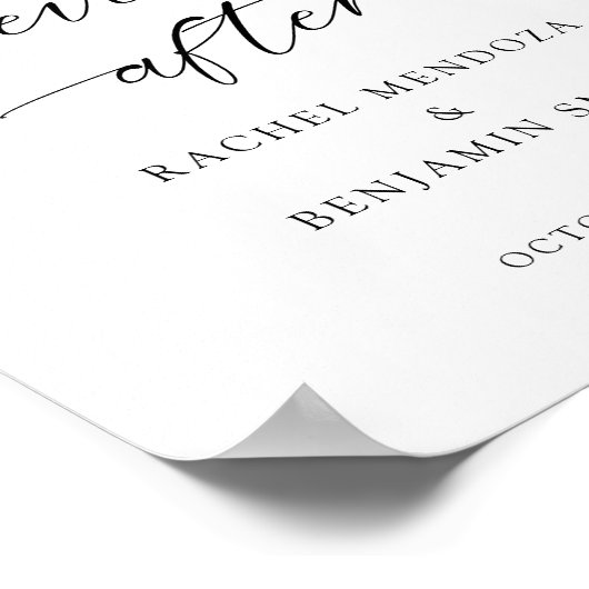 Welkom bij ons gelukkig ooit na het huwelijk met l poster (Hoek)