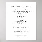 Welkom bij ons gelukkig ooit na het huwelijk met l poster (Voorkant)