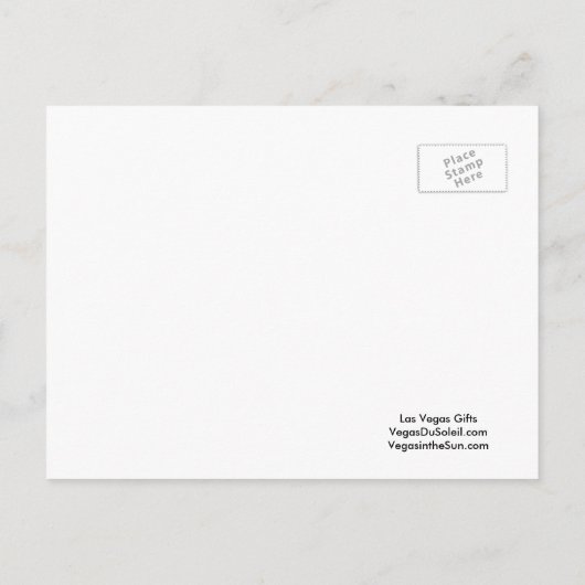 Welkom bij ons handige Las Vegas WEDDING Briefkaar Aankondigingskaart (Achterkant)
