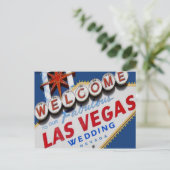 Welkom bij ons handige Las Vegas WEDDING Briefkaar Aankondigingskaart (Staand voorkant)