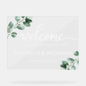 Welkom bij ons Happy Ever After Greenery-bord Acryl Bord (Voorkant)