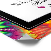 Welkom bij ons home Art Deco-patroon Poster (Hoek)