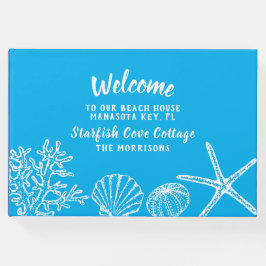 Welkom bij ons huis met vakantie gastenboek