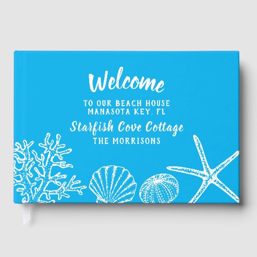 Welkom bij ons huis met vakantie gastenboek (Voorkant)