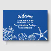 Welkom bij ons huis met vakantie gastenboek (Voorkant)