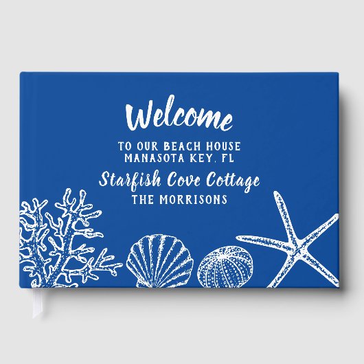 Welkom bij ons huis met vakantie gastenboek (Voorkant)