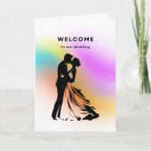 Welkom bij ons huwelijk kaart (Voorkant)