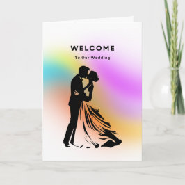 Welkom bij ons huwelijk kaart