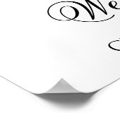 Welkom bij Ons Huwelijk Poster Bord (Hoek)