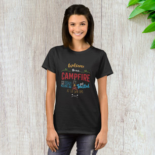 Welkom bij ons kampvuur t-shirt
