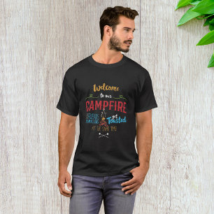 Welkom bij ons kampvuur t-shirt