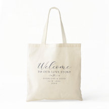 Welkom bij Ons Liefdesverhaal Elegant Script Bruil