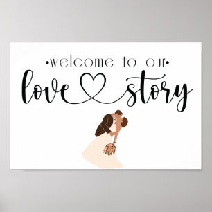 Welkom bij ons liefdesverhaal poster