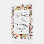 Welkom bij ons Lijst voor de zomerbloemen Acryl Bord (Hoek)