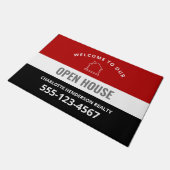 Welkom bij ons Open House Custom Deurmat (Schuin)