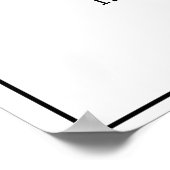 Welkom bij ons opvangbord poster (Hoek)