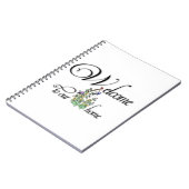 Welkom bij ons persoonlijk gastboek notitieboek (Linkerzijde)