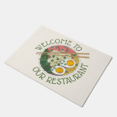 Welkom bij ons restaurant Ramen Noodles Japans Deurmat (Schuin)