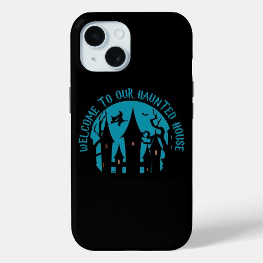 WELKOM BIJ ONS SPOOKHUIS Grappig Halloween Case-Mate iPhone Case (Achterkant)