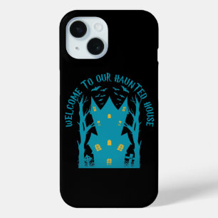 WELKOM BIJ ONS SPOOKHUIS Grappig Halloween iPhone 15 Case