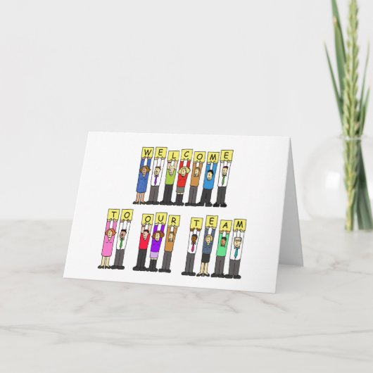 Welkom bij ons team kaart (Voorkant)