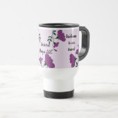 Welkom bij ons team Paars Flower New Employee Reisbeker (Voorkant rechts)