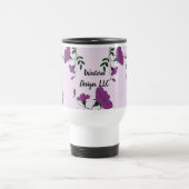 Welkom bij ons team Paars Flower New Employee Reisbeker (Center)