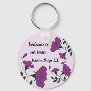 Welkom bij ons team Professional Floral Employee Sleutelhanger