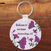 Welkom bij ons team Professional Floral Employee Sleutelhanger (Voorkant)