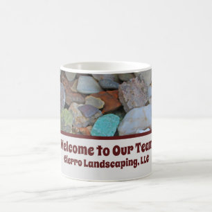 Welkom bij ons team Rock Gem Photo New Employee Koffiemok