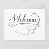 Welkom bij ons thuis briefkaart (Voorkant)