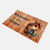 Welkom bij ons thuis deurmat (Schuin)