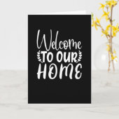 Welkom bij ons thuis kaart (Gele Bloem)