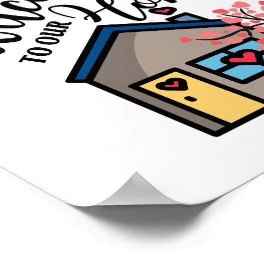 Welkom bij ons thuis poster (Hoek)